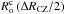 \hbox{$R_{\rm o}^{\rm c}\left(\Delta R_{\rm CZ}/2\right)$}