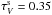 \hbox{$\tau_V^{\rm s} = 0.35$}