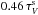 \hbox{$0.46\,\tau_V^{\rm s}$}