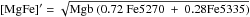 \hbox{$\rm [MgFe]'=\sqrt{\rm Mgb~(0.72~Fe5270~+~0.28 Fe5335)}$}