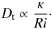 \begin{equation} \label{eq:dtzahn} D_{\rm t}\propto \frac{\kappa}{Ri}\cdot \end{equation}