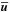 \hbox{$\overline{\vec u}$}
