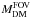 \hbox{$M^{\rm FOV}_{\rm DM}$}