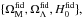 \hbox{$\{\Omega_{\rm M}^{\text{fid}},\Omega_{\Lambda}^{\text{fid}}, H_{0}^{\text{fid}}\},$}