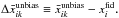 \hbox{$\Delta \bar x_{ik}^{\text{unbias}}\equiv \bar x_{ik}^{\text{unbias}}-x_{i}^{\text{fid}}.$}