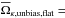 \hbox{$\overline\Omega_{\kappa,\text{unbias,flat}}=$}