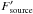 \hbox{$F'_{\rm source}$}