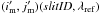 \hbox{$(i_{\rm m}',j_{\rm m}')(\mathit{slitID}, \lambda_{\rm ref})$}
