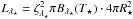 \hbox{$L_{\lambda_{\star}} = \zeta_{\lambda_{\star}}^2 \pi B_{\lambda_{\star}}(T_{\star}) \cdot 4\pi R_{\star}^2$}