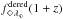 \hbox{$f^{\rm dered}_{\Diamond\lambda_{\Diamond}} (1+z)$}