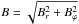 \hbox{$B=\sqrt{B_{r}^{2}+B_{\varphi}^{2}}$}