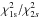 \hbox{$\chi^{2}_{\rm 1s}/\chi^{2}_{2s}$}