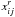 \hbox{$x^r_{ij}$}