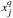 \hbox{$x^q_{j}$}
