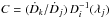 \hbox{$C=(\dot D_k / \dot D_j)\, D_i^{-1}(\lambda_j)$}