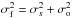 \hbox{$\sigma^2_{\rm f}=\sigma^2_{s}+\sigma^2_{\rm o}$}