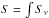 \hbox{$S=\int S_{\nu}$}