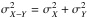 \hbox{$\sigma^2_{X-Y} = \sigma_X^2 + \sigma_Y^2$}