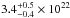 \hbox{$3.4_{-0.4}^{+0.5}\times 10^{22}$}