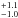 \hbox{$_{-1.0}^{+1.1}$}