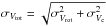 \hbox{$\sigma_{V_{\rm tot}} = \sqrt{\sigma_{V_{\mathrm{rot}}}^{2} + \sigma_{V_{\rm c}}^{2}}$}