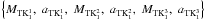 \hbox{$\left\lbrace M_{\mathrm{TK}_{1}^{1}},\;a_{\mathrm{TK}_{1}^{1}},\;M_{\mathrm{TK}_{1}^{2}},\;a_{\mathrm{TK}_{1}^{2}},\;M_{\mathrm{TK}_{1}^{3}},\;a_{\mathrm{TK}_{1}^{3}}\right\rbrace$}