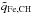 \hbox{$\tilde{q}_{\rm Fe, CH}$}