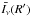 \hbox{$\bar{I_{\nu}}(R^{\prime})$}