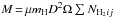 \hbox{$M\,{=}\,\mu m_{\rm H} D^{2} \Omega \sum_{}{N_{{\rm H_2} ij}}$}