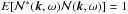 \hbox{$E[\mathcal{N}^*(\vec{k},\omega) \mathcal{N}(\vec{k},\omega)] =1$}