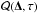 \hbox{$\mathcal{Q}(\vec{\Delta}, \tau )$}