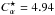 \hbox{$\Calp=4.94$}