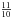 \hbox{$\frac{11}{10}$}
