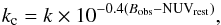\begin{equation} k_{\rm c} = k\times 10^{-0.4(B_\mathrm{obs}-{\rm NUV}_\mathrm{rest})}, \label{eq:thresh_color} \end{equation}