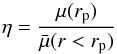 \appendix \setcounter{section}{2} \begin{equation} \eta = \frac{\mu(r_{\rm p})}{\bar\mu(r<r_{\rm p})} \label{eq:petrosian} \end{equation}