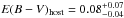 \hbox{$E(B-V)_\mathrm{host}=0.08^{+0.07}_{-0.04}$}