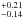 \hbox{$^{+0.21}_{-0.14}$}