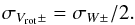 \begin{eqnarray} \sigma_{V_\mathrm{rot}\pm} = \sigma_{W\pm}/2 . \label{eqn:vel_error} \end{eqnarray}