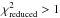 \hbox{$\chi^2_{\mathrm{reduced}}>1$}