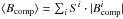 \hbox{$\langle B_{\rm comp} \rangle= \sum_i S^i \cdot |B_{\rm comp}^i|$}