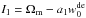 \hbox{$I_1=\OmegaM-a_1\wZero$}