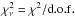 \hbox{$\chi^2_\nu=\chi^2/\rm d.o.f.$}
