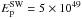 \hbox{$E_{\rm p}^{\rm SW}=5\times10^{49}$}