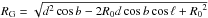 \hbox{$ R_{\rm G}=\sqrt{{d}^2 \cos{b}-2 R_0 {d} \cos{b} \cos{\ell}+{R_0}^2}$}
