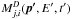 \hbox{$M^D_{j,i}(\vec{p'}, E', t')$}