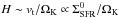 \hbox{$H\sim v_{\rm t}/\Omega_{\rm K}\propto \Sigma_{\rm SFR}^0/\Omega_{\rm K}$}