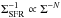 \hbox{$\Sigma_{\rm SFR}^{-1}\propto\Sigma^{-N}$}