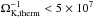 \hbox{$\Omega_{\rm K,therm}^{-1}<5\times10^7$}