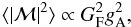\begin{eqnarray} \langle\vert\mathcal{M}\vert^2\rangle \propto G_{\rm F}^2 g_{\rm A}^2, \label{eq:M} \end{eqnarray}