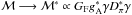 \hbox{$\mathcal{M}\longrightarrow\mathcal{M}^{*}\propto G_{\rm F} g_{\rm A}^* \gamma D_\pi^* \gamma$}